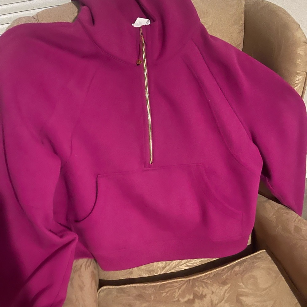 Lululemon Scuba Half-Zip Hoodie- size XL/XXL-hot pink